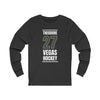 Long-sleeve Theodore 27 Vegas Hockey Steel Gray Vertical Design Unisex Jersey Long Sleeve Shirt