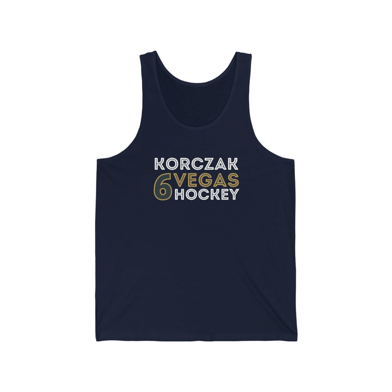 Tank Top Kaedan Korczak Tank Top 6 Vegas Hockey Grafitti Wall Design Unisex Jersey