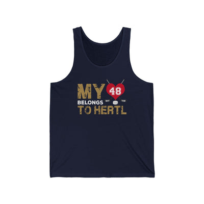 Tank Top My Heart Belongs To Hertl Unisex Jersey Tank Top