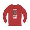 Long-sleeve Brisson 19 Vegas Hockey Steel Gray Vertical Design Unisex Jersey Long Sleeve Shirt