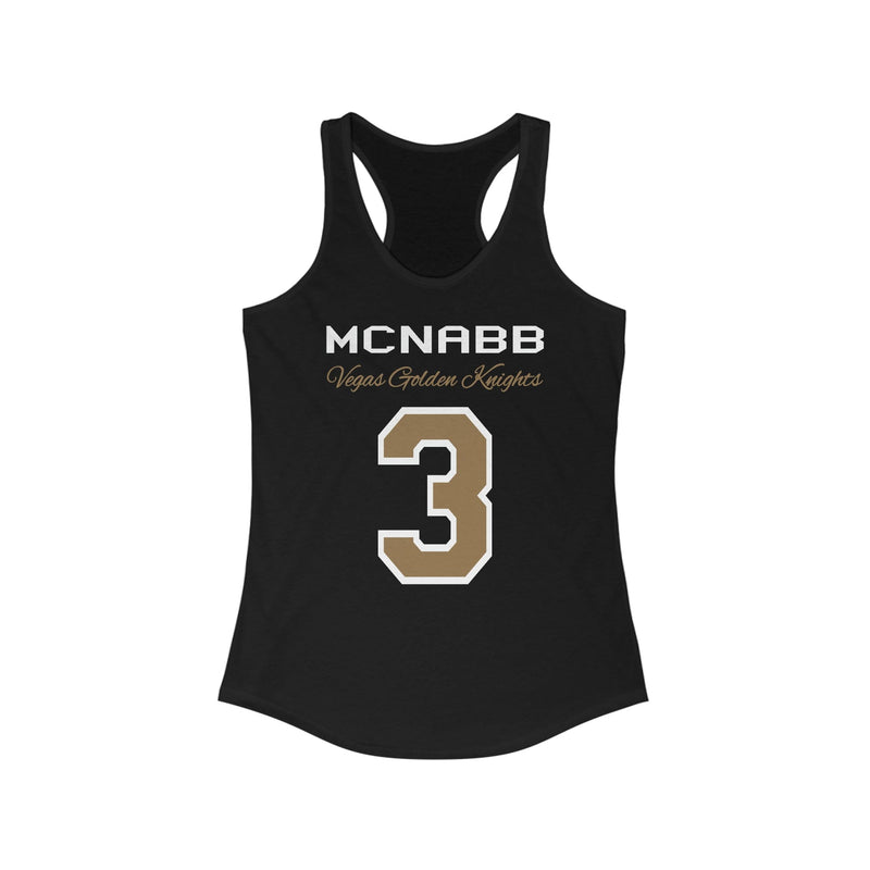 Vegas Golden Knights #3 Brayden McNabb Black Name And Number