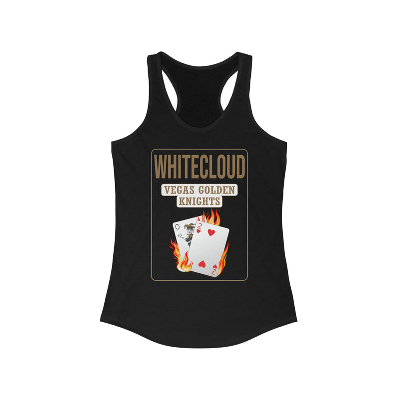 Tank Top Whitecloud 2 Poker Cards Women's Ideal Racerback Tank Top