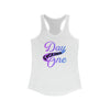 Tank Top "Day F*cking One" Retro Design Gradient Colors Women's Ideal Racerback Tank Top