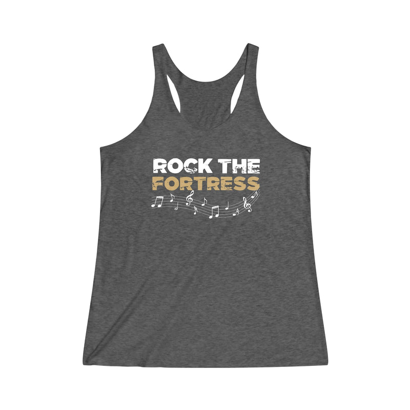 Tank Top "Rock The Fortress" Women's Tri-Blend Racerback Tank Top