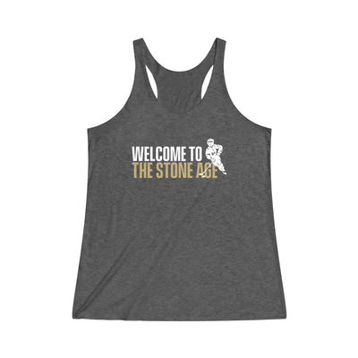 Tank Top "Welcome To The Stone Age" Women's Tri-Blend Racerback Tank Top