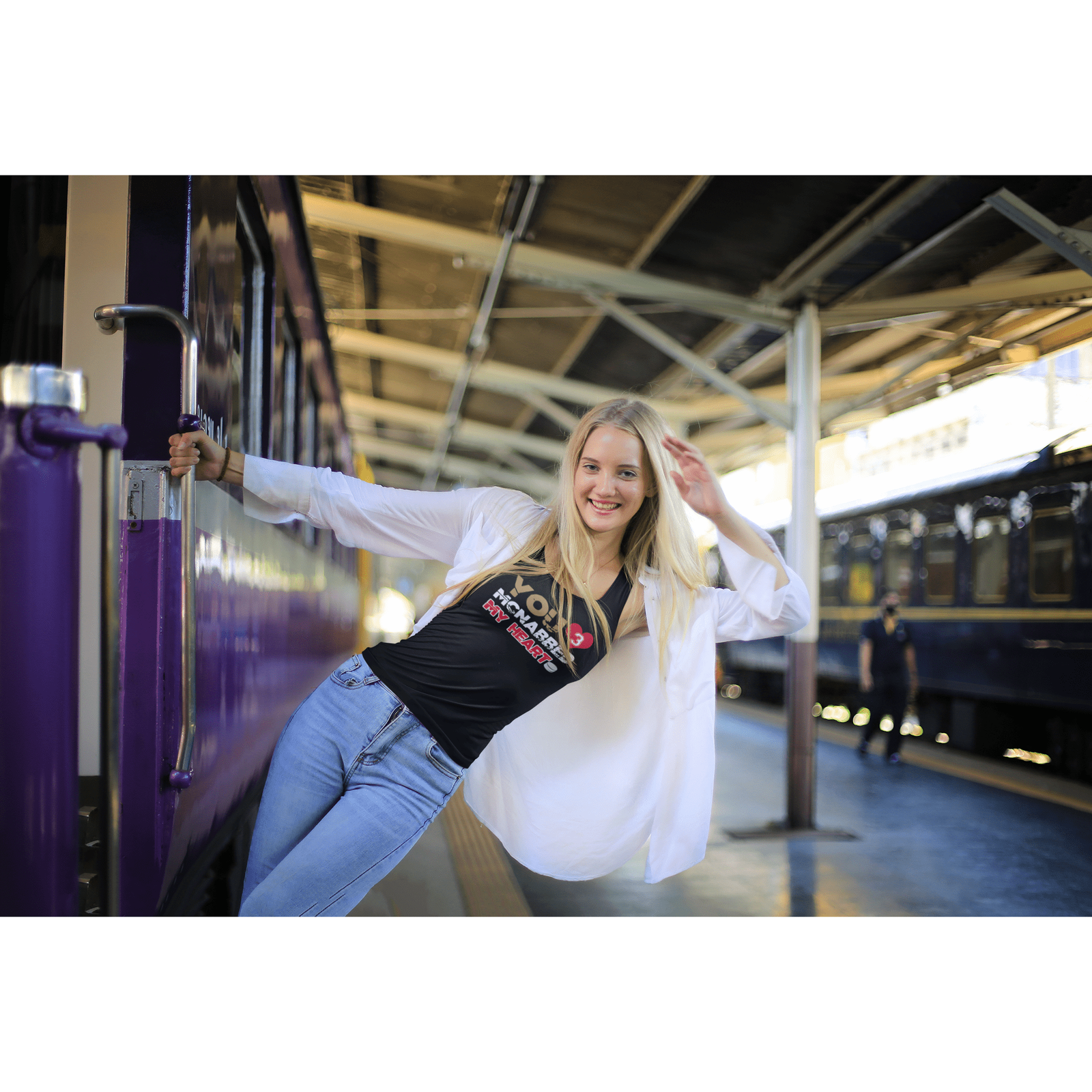 Tank Top "You McNabbed My Heart" Women's Ideal Racerback Tank Top