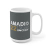 Mug Amadio 22 Vegas Hockey Ceramic Coffee Mug In Gray, 15oz
