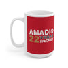 Mug Amadio 22 Vegas Hockey Ceramic Coffee Mug In Red, 15oz