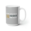 Mug Dorofeyev 16 Vegas Hockey Ceramic Coffee Mug In Gray, 15oz
