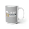Mug Froese 51 Vegas Hockey Ceramic Coffee Mug In Gray, 15oz