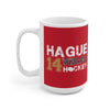 Mug Hague 14 Vegas Hockey Ceramic Coffee Mug In Red, 15oz