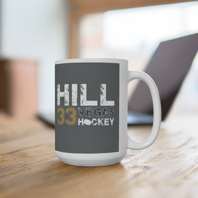 Mug Hill 33 Vegas Hockey Ceramic Coffee Mug In Gray, 15oz