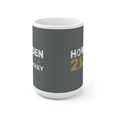 Mug Howden 21 Vegas Hockey Ceramic Coffee Mug In Gray, 15oz