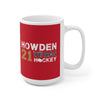 Mug Howden 21 Vegas Hockey Ceramic Coffee Mug In Red, 15oz