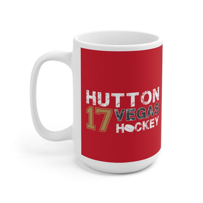 Mug Hutton 17 Vegas Hockey Ceramic Coffee Mug In Red, 15oz