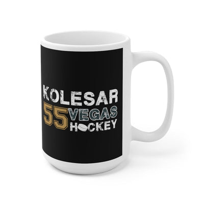Mug Kolesar 55 Vegas Hockey Ceramic Coffee Mug In Black, 15oz
