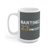 Mug Martinez 23 Vegas Hockey Ceramic Coffee Mug In Gray, 15oz