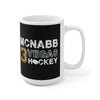 Mug McNabb 3 Vegas Hockey Ceramic Coffee Mug In Black, 15oz