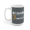 Mug McNabb 3 Vegas Hockey Ceramic Coffee Mug In Gray, 15oz