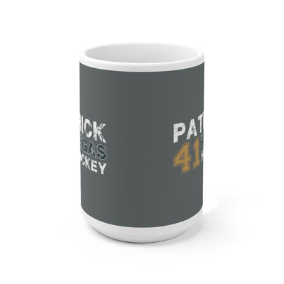 Mug Patrick 41 Vegas Hockey Ceramic Coffee Mug In Gray, 15oz