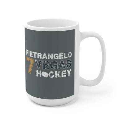 Mug Pietrangelo 7 Vegas Hockey Ceramic Coffee Mug In Gray, 15oz