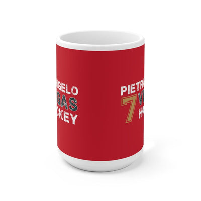 Mug Pietrangelo 7 Vegas Hockey Ceramic Coffee Mug In Red, 15oz