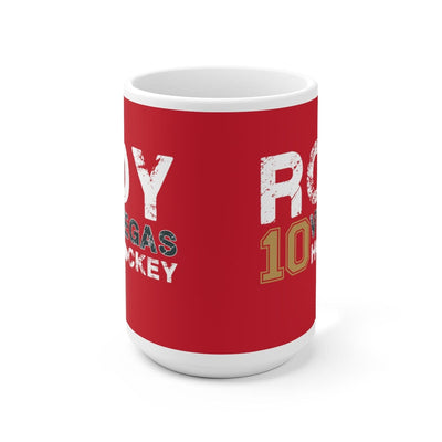 Mug Roy 10 Vegas Hockey Ceramic Coffee Mug In Red, 15oz
