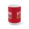 Mug Stone 61 Vegas Hockey Ceramic Coffee Mug In Red, 15oz