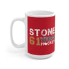 Mug Stone 61 Vegas Hockey Ceramic Coffee Mug In Red, 15oz
