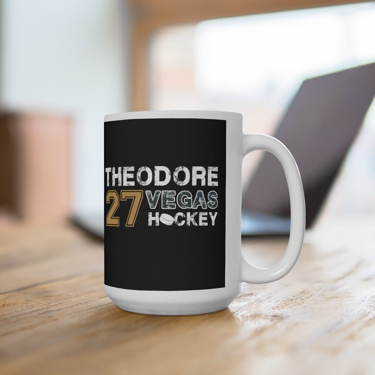 Mug Theodore 27 Vegas Hockey Ceramic Coffee Mug In Black, 15oz