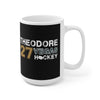 Mug Theodore 27 Vegas Hockey Ceramic Coffee Mug In Black, 15oz