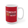 Mug Thompson 36 Vegas Hockey Ceramic Coffee Mug In Red, 15oz