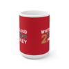 Mug Whitecloud 2 Vegas Hockey Ceramic Coffee Mug In Red, 15oz