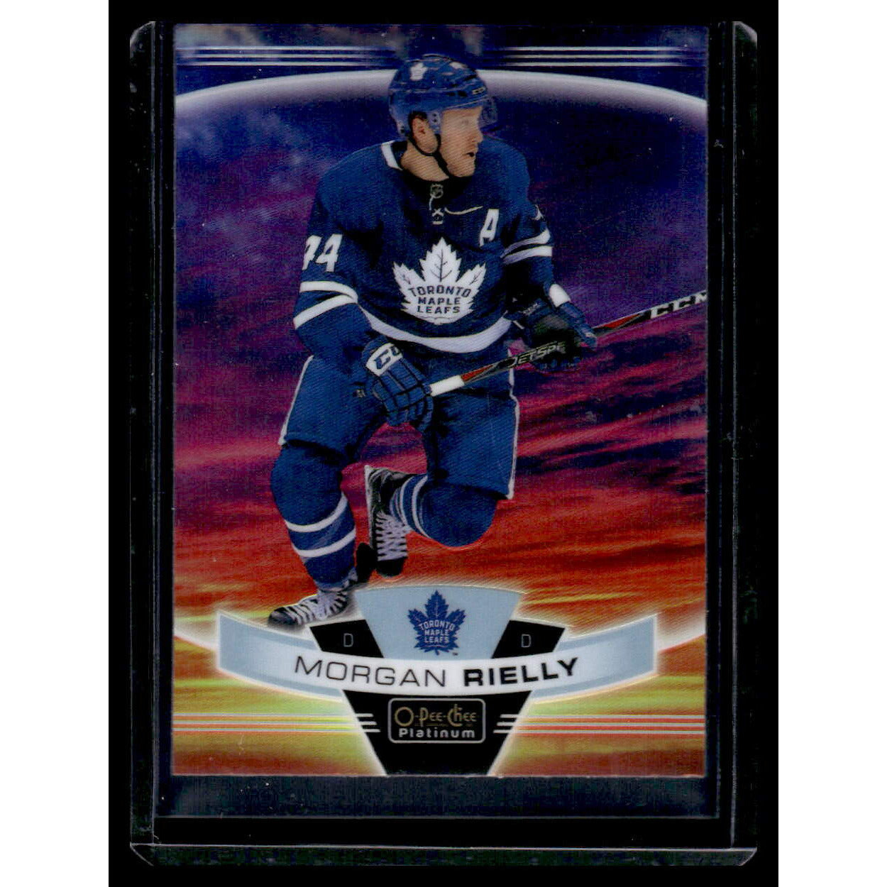 CARDS ✅ 2019 O-Pee-Chee Platinum Morgan Rielly Sunset #99 Toronto Maple Leafs
