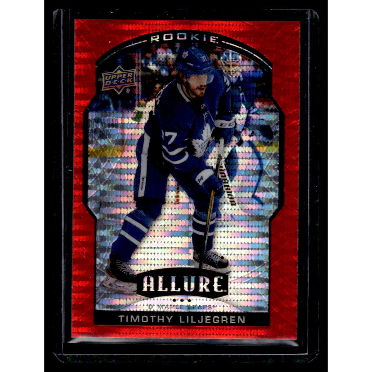 CARDS ✅ 2020 UD Allure Red Rainbow Timothy Liljegren  #89 Toronto Maple Leafs