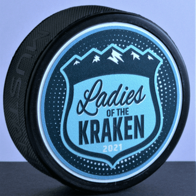 2021 Ladies Of The Kraken Group 3D Texture Hockey Puck