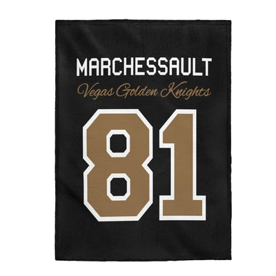 All Over Prints 30" × 40" Marchessault 81 Vegas Golden Knights Velveteen Plush Blanket