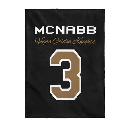 All Over Prints 30" × 40" McNabb 3 Vegas Golden Knights Velveteen Plush Blanket