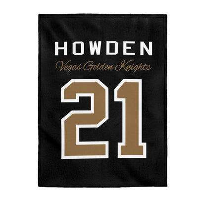 All Over Prints Howden 21 Vegas Golden Knights Velveteen Plush Blanket