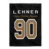 All Over Prints Lehner 90 Vegas Golden Knights Velveteen Plush Blanket