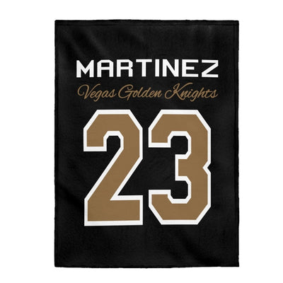 All Over Prints 60" × 80" Martinez 23 Vegas Golden Knights Velveteen Plush Blanket