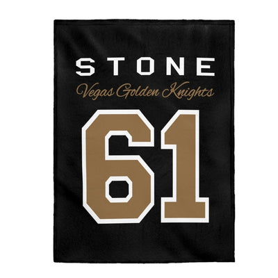 All Over Prints 60" × 80" Stone 61 Vegas Golden Knights Velveteen Plush Blanket