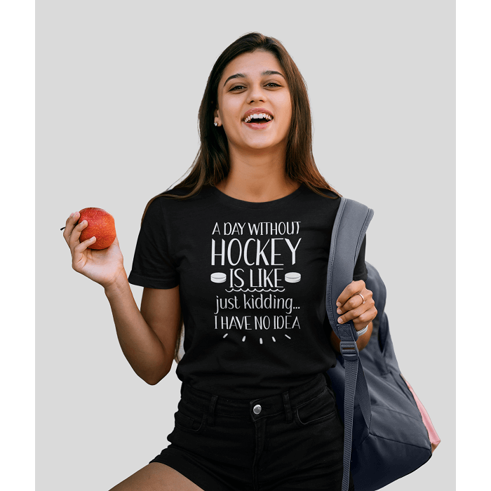 T-Shirt "A Day Without Hockey" Unisex Jersey Tee