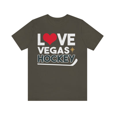 T-Shirt "Love Vegas Hockey" Unisex Jersey Tee