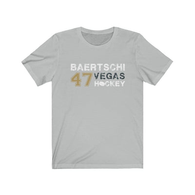 T-Shirt Ash / S Baertschi 47 Vegas Hockey Unisex Jersey Tee