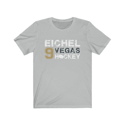 T-Shirt Ash / S Eichel 9 Vegas Hockey Unisex Jersey Tee