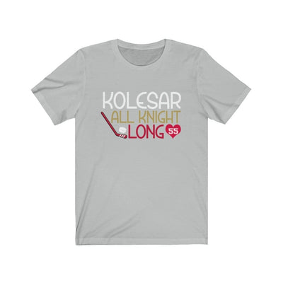 T-Shirt Ash / S Kolesar All Knight Long Unisex Jersey Tee