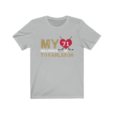 T-Shirt Ash / S My Heart Belongs To Karlsson Unisex Jersey Tee