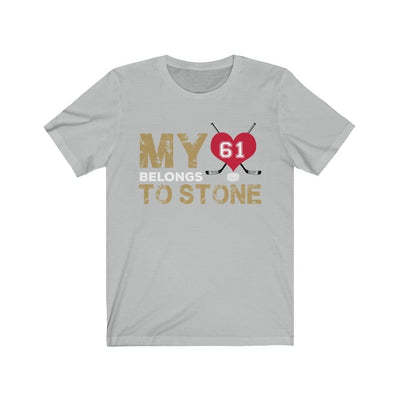 T-Shirt Ash / S My Heart Belongs To  Stone Unisex Jersey Tee