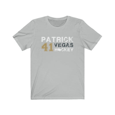 T-Shirt Ash / S Patrick 41 Vegas Hockey Unisex Jersey Tee